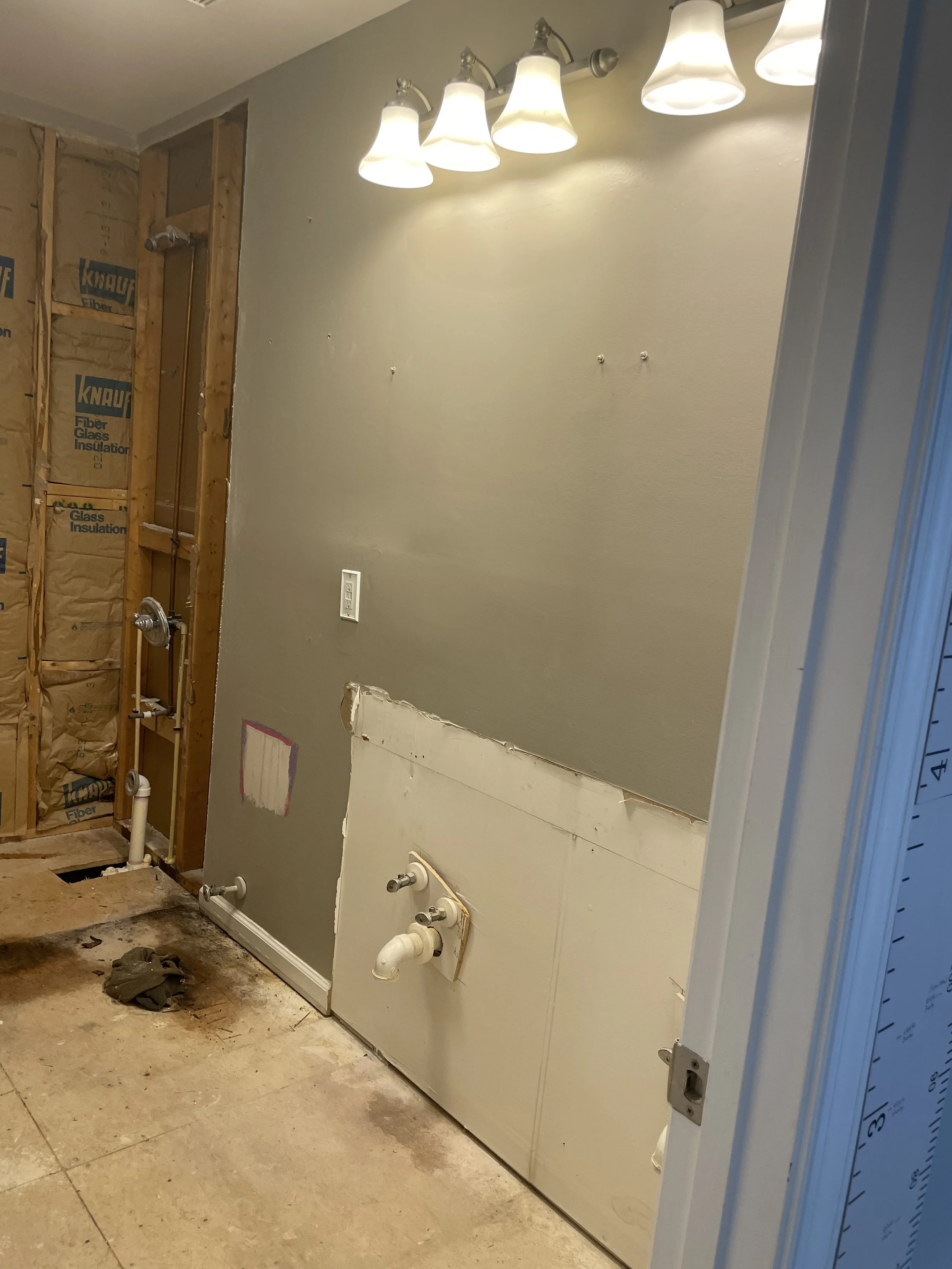 Finished bathroom renovation